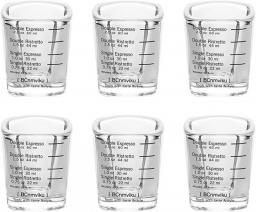 YARNOW 6Pcs Shot Glasses Clear Measuring Cup With Scale 1. 5 Oz Glass Ounce Cups Liqueur Goblet Wine Cocktail Glass For Whiskey Cocktail Tequila Cake Shots Espresso