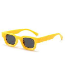 YOOSKE Small Frame Sunglasses Men Women Vintage Square Sun Glasses Brand Designer Concave Mirror Black Eyewear Shades UV400