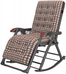 YX-ZD Reclining Chair Oversized Zero Gravity Chair Patio Sun Loungers Adjuatable Garden Chaise Beach Loungers, with Detachable Soft Cushion ＆ Headrest