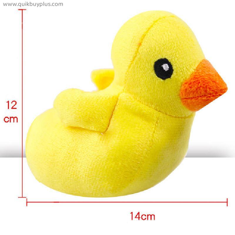 Yellow Duck Plush Little Dog Toys Squeak Toys Funny Pet Play Antistress Chew Toy For Small Medium Dog Pets Accessories Supplies