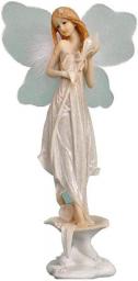 ZHANGZZ Animal Statues European Style Flower Fairy Statue Sculpture Fairy Angel Statuette Figurine Modern Home Decorations Birthday Wedding Floral Decor Resin Ornaments Decorations for Living Room