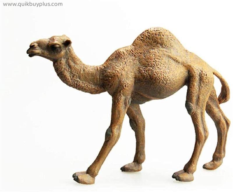ZHANGZZ Animal Statues Statue Ornaments Sculptures Simulation Zoo Model Toy World Mongolian Camel Twin Peak Camel Decorations for Living Room