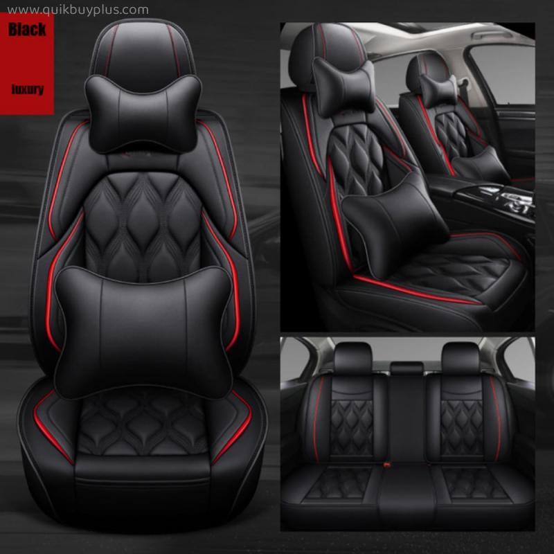 ZHOUSHENGLEE  leather car seat covers For Jaguar all models F-PACE XF XFL XJ6 XJL XE car accessories auto cushion protector