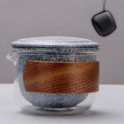 ceramic teapot gaiwan teacups chinese tea pot portable travel tea set  puer chinese kung fu travel tea set drinkware