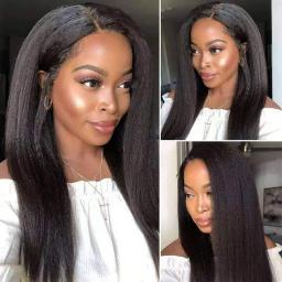 oLUes Ombre Brown 1b 30 Coarse Straight 13×4 Lace Front Wig Human Hair Wigs for Black Women Kinky Straight Pre Plucked Bleached Knots Baby Hair Natural Hairline Brazilian Remy 150%