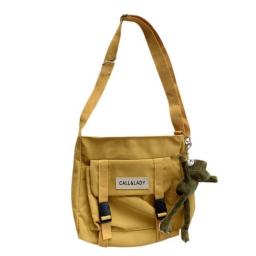 Simple Messenger Bag  Student Nylon Waterproof Canvas Bag Crossbody Bags For Women Satchels