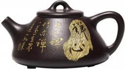 Teapot 140ml Classic Yixing Purple Clay Teapots Tea Pot Handmade Stone Scoop Kettle Tea Set