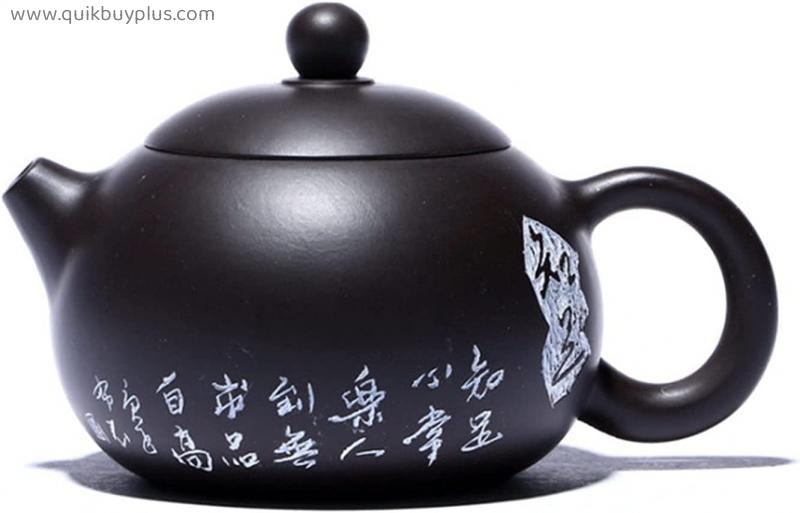 teapot 210ml Yixing Purple Clay Teapots Ball Shaped Infuser Xishi Tea Pot Beauty Kettle Handmade Tea Set