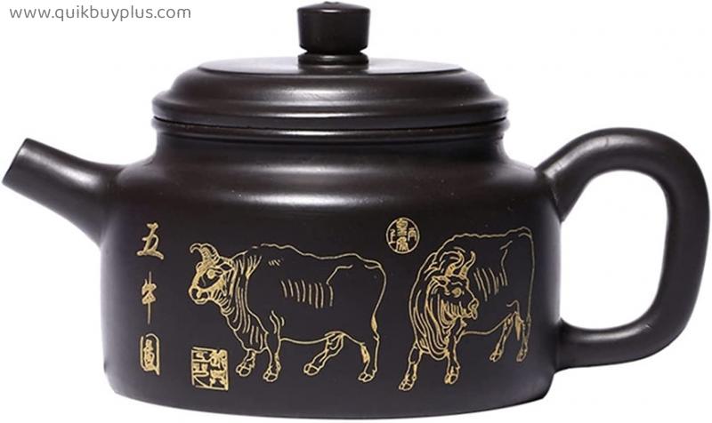 teapot 230ml Authentic Yixing Purple Clay Teapots Filter Tea Pot Beauty Kettle Handmade Tea Set