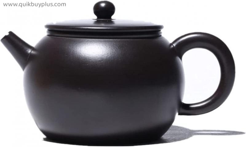 teapot 250ml Yixing Famous Purple Clay Teapots Teaware Ball Shaped Infuser Tea Pot Black Mud Kettle Handmade Zisha Tea Set
