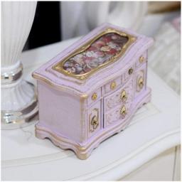 zxb-shop Music Box Antique Vintage Music Box,Creative Musical Ballerina Jewelry Box,Rectangle Trinket Box,Room Decor and Birthday Craft Gifts Wood Musical Box (Color : A, Size : Castle in The Sky)